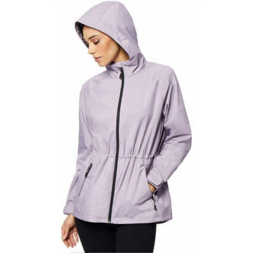 32 Degrees Ladies' Short Anorak Jacket Purple Ash Melange Women's Size M